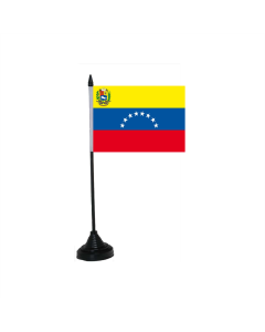 Venezuela 8 Sterne Tischfahne/Tischflagge 10 x 15cm
