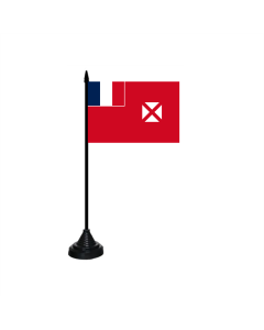 Wallis und Fatuna Tischfahne/Tischflagge 10 x 15cm