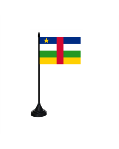 Zentralafrikanische Republik Tischfahne/Tischflagge 10 x 15cm