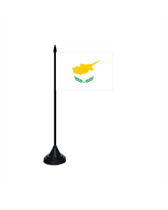 Zypern Tischfahne/Tischflagge 10 x 15cm