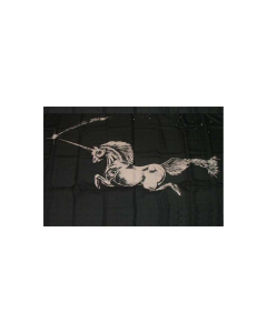 Unicorn black Fahne/Flagge 90 x 150cm