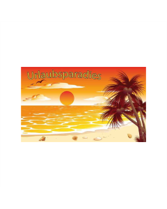 Urlaubsparadies Fahne/Flagge 90 x 150cm