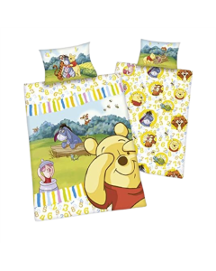 Winnie Pooh mit Zahlen Bettwäsche 100 x 135cm