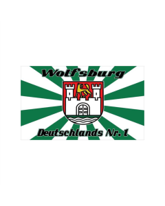 Wolfsburg Deutschlands Nr 1 Fahne/Flagge 90 x 150cm