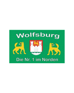 Wolfsburg Nr 1 im Norden Fahne/Flagge 90 x 150cm