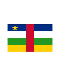 Zentralafrikanische Republik Bootsfahne/Motorradflagge 30 x 45cm